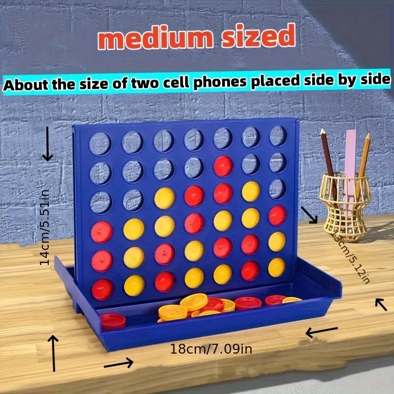 Four-link Chess Game CONNECT4 Three-dimensional Four-link Chess Classic Game Chess Children's Puzzle Board Game