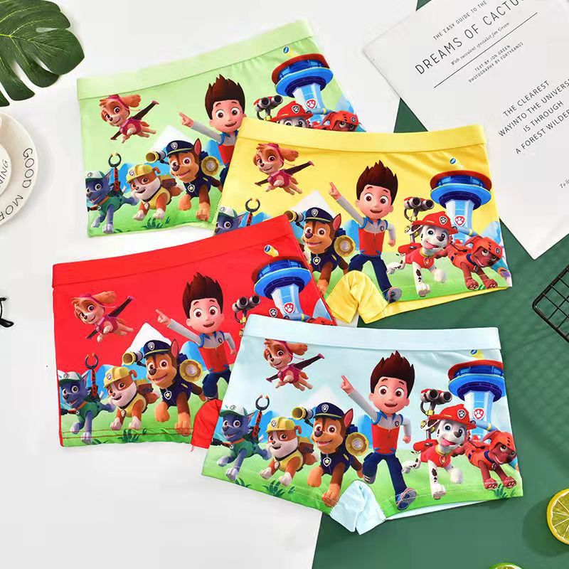 4pc children's underwear boys boxer shorts Ultraman baby cartoon breathable boys children's underwear