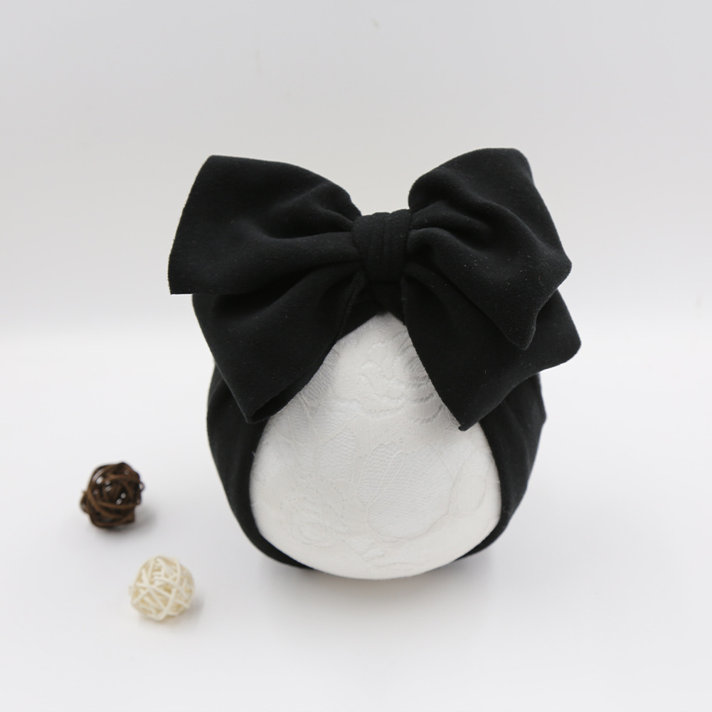 Baby Hat Girls Bows Turban Hats Infant Photography Props Cotton Kids Beanie Baby Cap Accessories Children Hats Newborns Bonnet