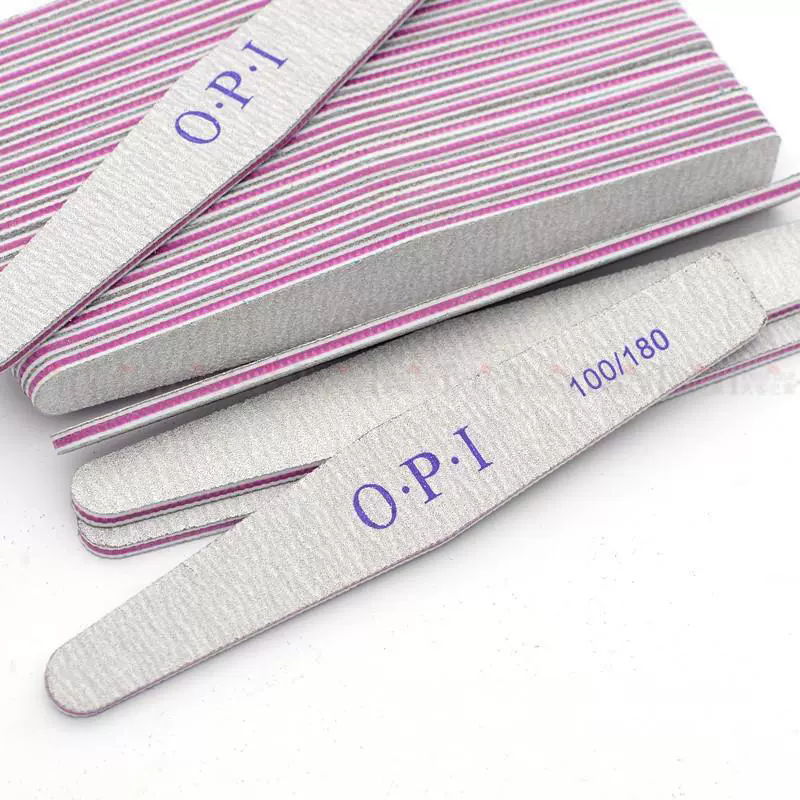 Grey Sandpaper Nail File 100/180 Double Sided Buffer Block Polisher Pedicure Manicure Nail Art Files Nails Accesorios