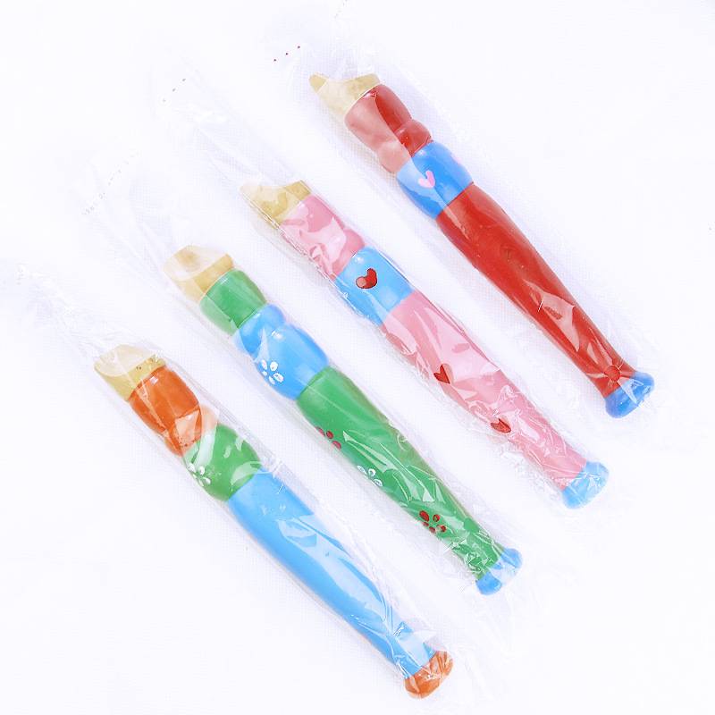 Wooden flute children's toys wooden piccolo baby music early education development learning wind instruments