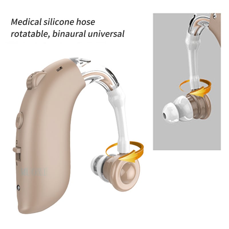 1PCS Not 1 Pair Digital BTE Hearing Aids Mini Rechargeable Hearing Aid Adjustable Tone Sound Amplifier Portable Deaf