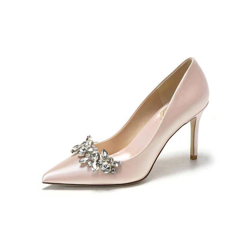 2025 Brand Women Pumps Luxury Crystal Slingback High Heels Ladies Summer Shoes Pumps Woman Heeled Party Wedding Shoes