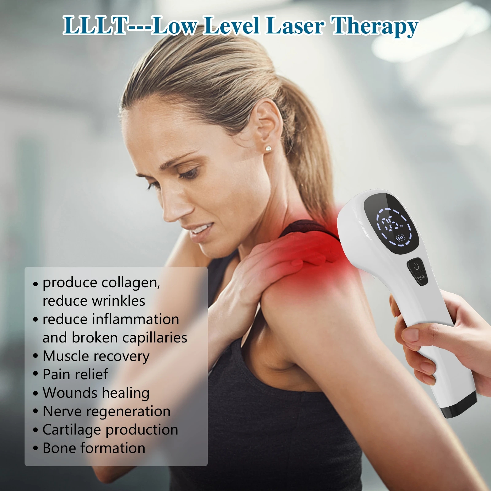 Body Pain Laser Therapy Device LLLT Physiotherapy Equipment for Knee Arm Shoulder Pain Arthritis Wound Healing Tennis Elbow