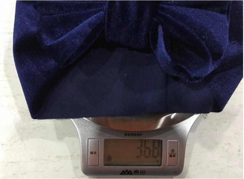 Kids Velvet Bow Turban Headband Baby Elastic Hair Wrap Knot Big Bowknot Hair Accessories Festival Headwear Gift