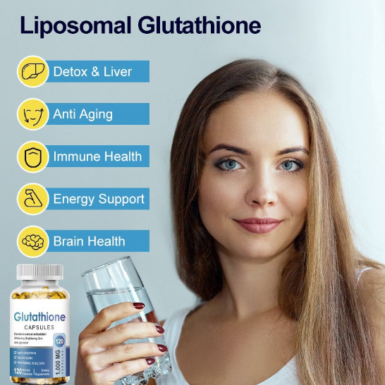 Glutathione Supplement Capsules 1000mg with Milk Thistle, L-Glutathione with Alpha Lipoic Acid for Skin Radiance, Liver & Immune