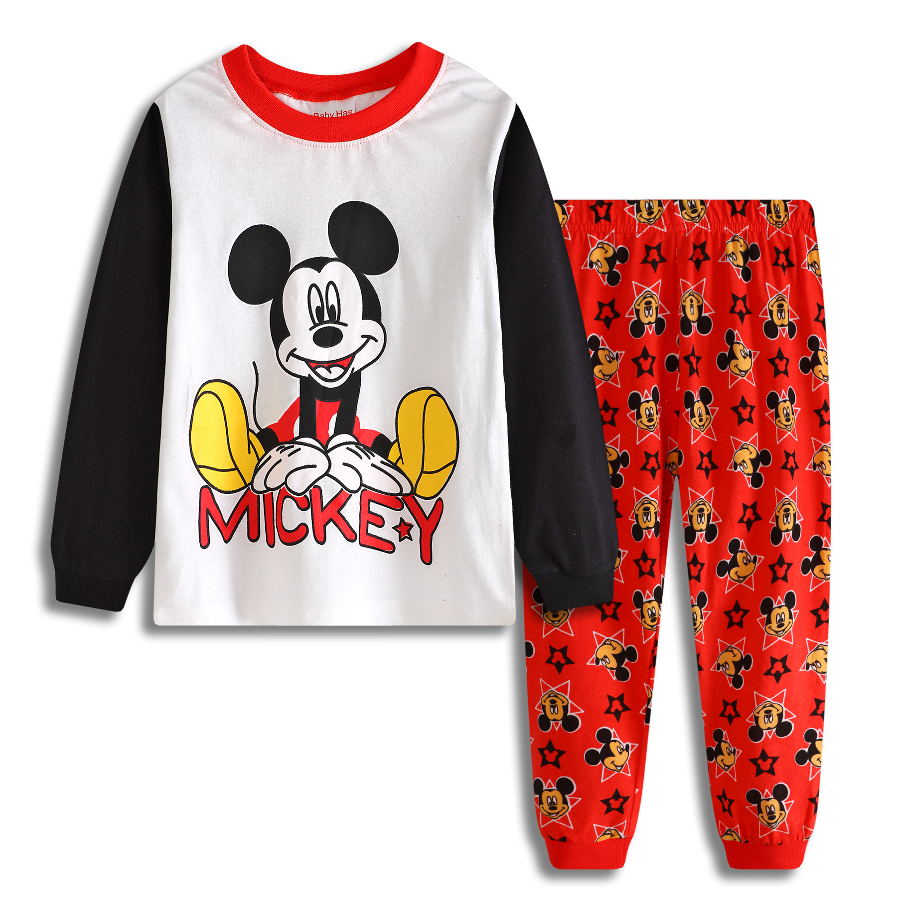 Children Clothing Sets Baby Boys Sleepwear Clothes Kids Cartoon Mickey Minnie Mouse Cars Pajamas Set Girl Pijamas Spring Pyjamas