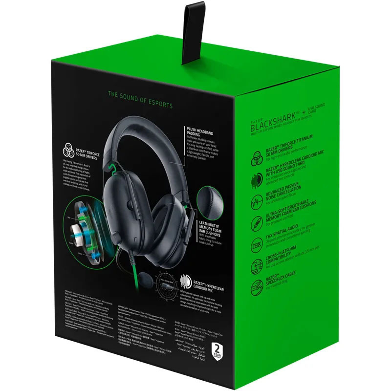 Razer BlackShark V2 X Wired Gaming Headset: 7.1 Surround Sound- Game For PS4,PS5, Nintendo Switch, Xbox