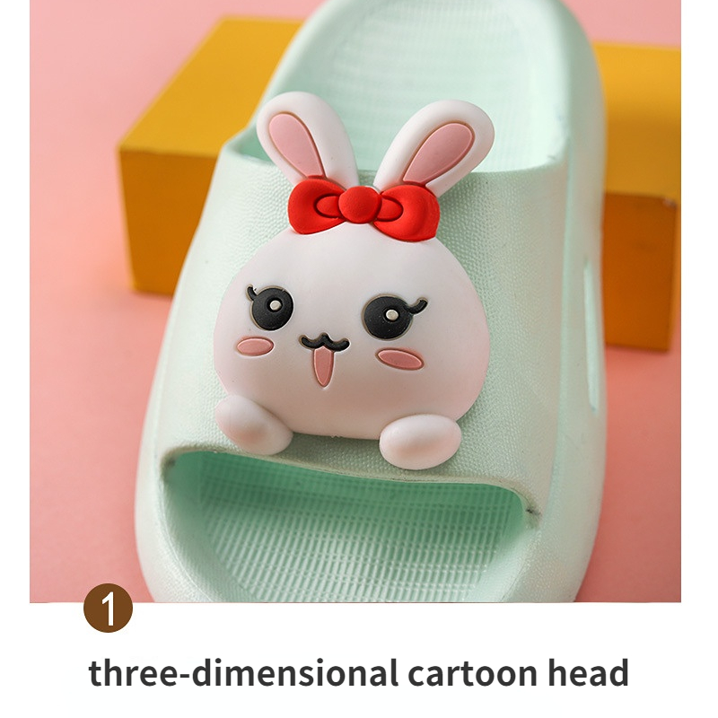 New Children's Slippers Summer Cartoon Soft Bottom Comfortable Girls Sandals Home Bathroom Baby Shoes