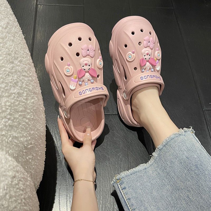 Garden Shoes Female Wearing Beach Sandals Man Slipper In Summer Bass Lightyear Tall 2.5cm Thick Soled Cartoon Diy Sandals Female
