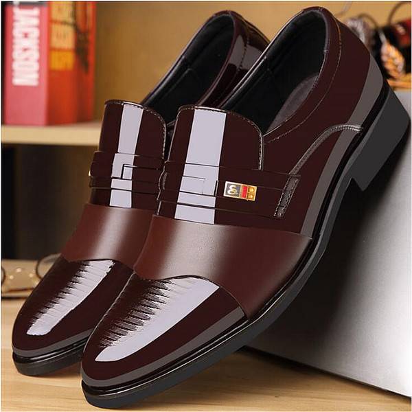 Fashion Business Dress Men Shoes Formal Slip On Dress Shoes Mens Oxfords Footwear Leather Shoes For Men Loafers