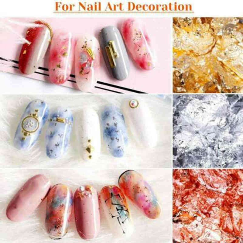 3D Gold foils DIY Nail Art Relief Art Painting Rose Gold Leaf 3g/bottle