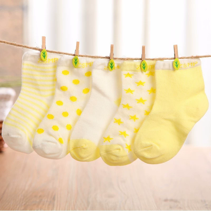 Children Socks Thin Comfortable Breathable Cotton Socks Fashion Baby Socks 5 Double Loaded