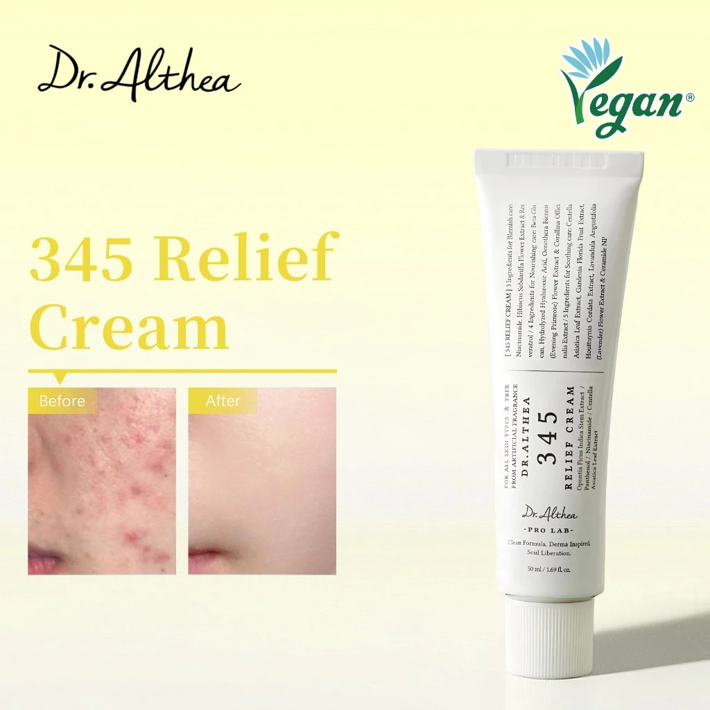 Original Dr.Althea 345 Relief Cream Mist 147 Antioxidant Whitening Cream Moisturizing Intensive Repair Original Essence Mist