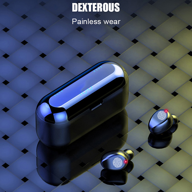 F9 TWS Wireless Bluetooth Earphone Headphone Sport Touch Mini Earbuds Stereo Bass Headset with 2000mAh Charging Case Power Bank