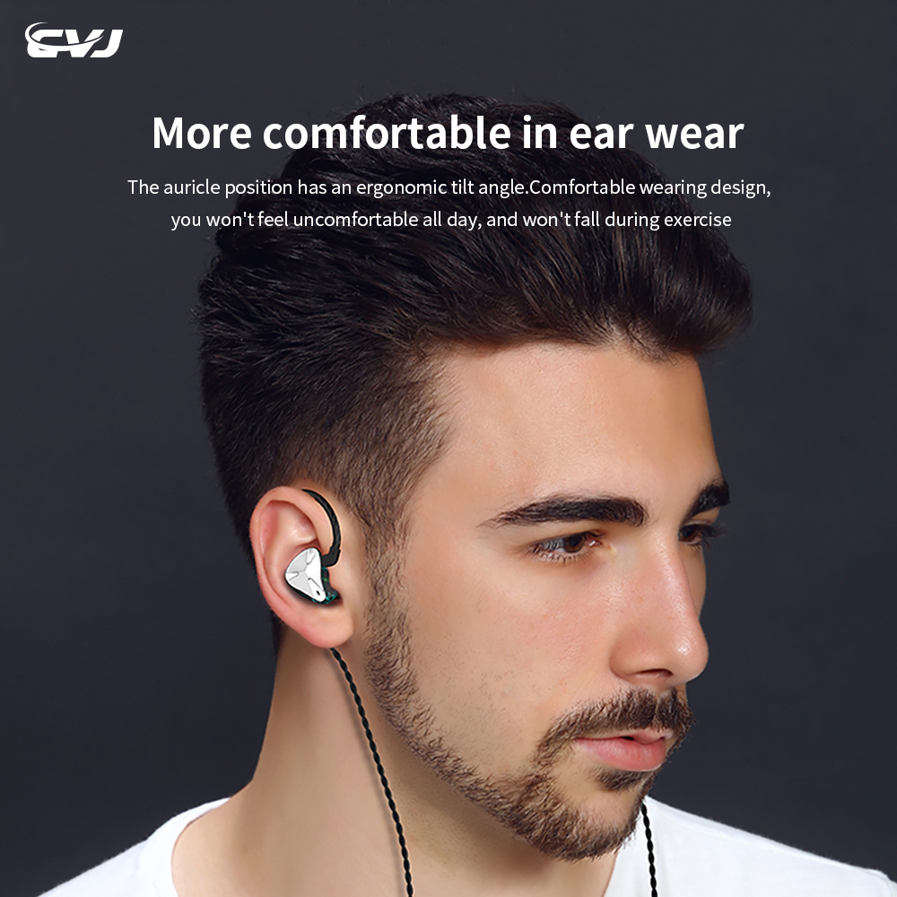 Newest CVJ Demon In Ear Earphone Dynamic DJ Monitor IEM Earbud HIFI Sport Noise Cancelling Headsets MT1 Angel Wings CSA CSE CSK