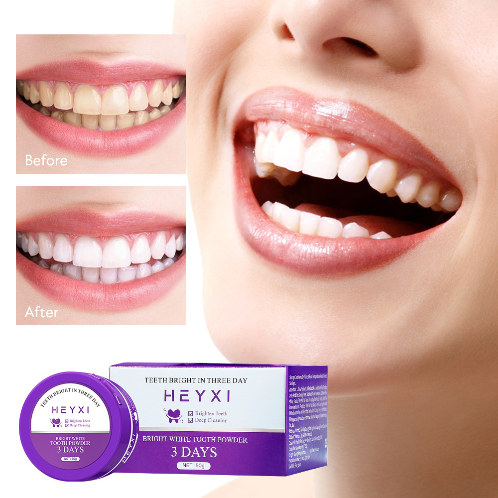 Whitening Tooth Powder Cleaning Oral Hygiene Fresh Breath Remove Plaque Stains Tartar Removal Bright Dental Brush Teeth Powder