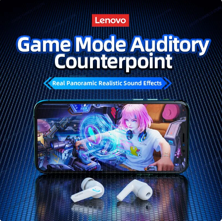 Lenovo GM2 Pro Bluetooth 5.3 Earphones Sports Headset Wireless In-Ear Gaming Low Latency Dual Mode Music Headphones New