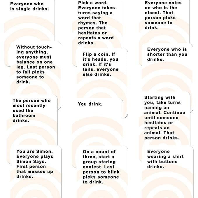 English card game card game couple hen party game if you drink what I should drink