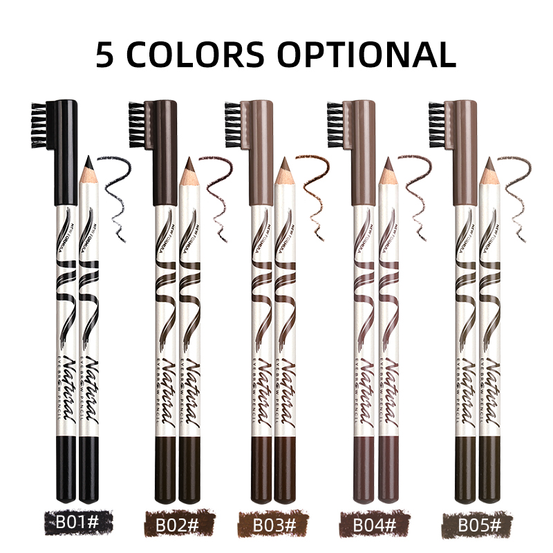 5 PCS Waterproof Eyebrow Pencil 5 Colors Eyebrow Pen for Women Beauty Cosmetic Eyebrow Pencil Cosmetics Tool