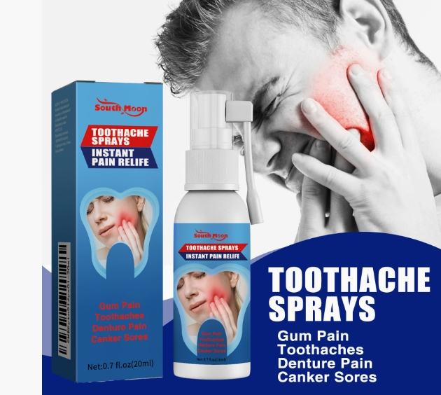 Toothache Stop Spray Mouth Ulcers Swollen Tooth Mouth Pain Tooth Decay No Burning Or Numbness Benzocaine And Free Mouth Ulcer20m