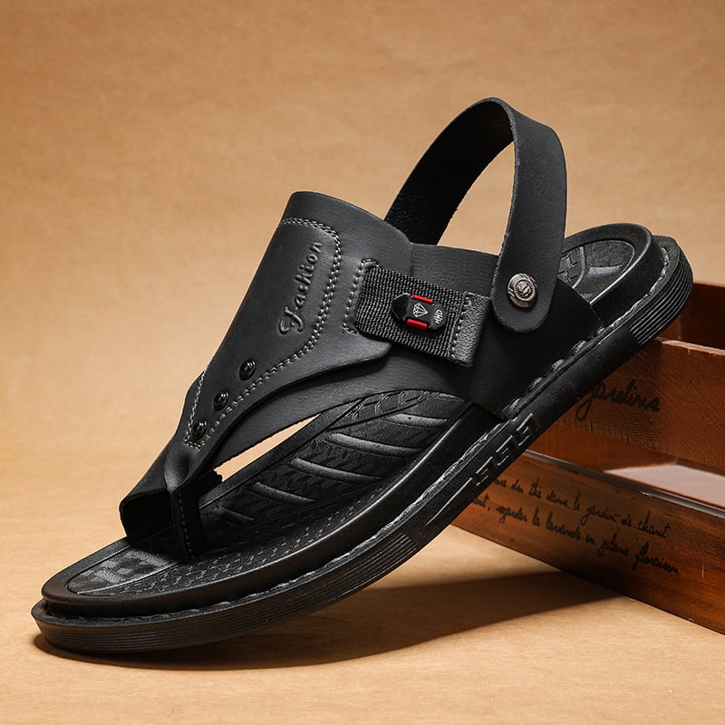 Mens Casual Fashion Sandals Summer Outdoor Open Toe Beach Shoes Breathable Slippers Indoor Soft Bottom Comfortable Non-slip
