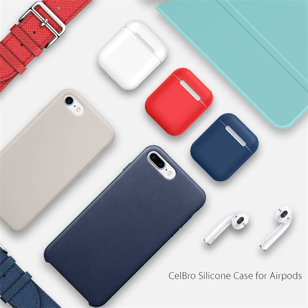 New for Airpods1 2 Silicone Bluetooth Wireless Headset for AirPods Cover Accessories Protective Case Portable Earphone Charging