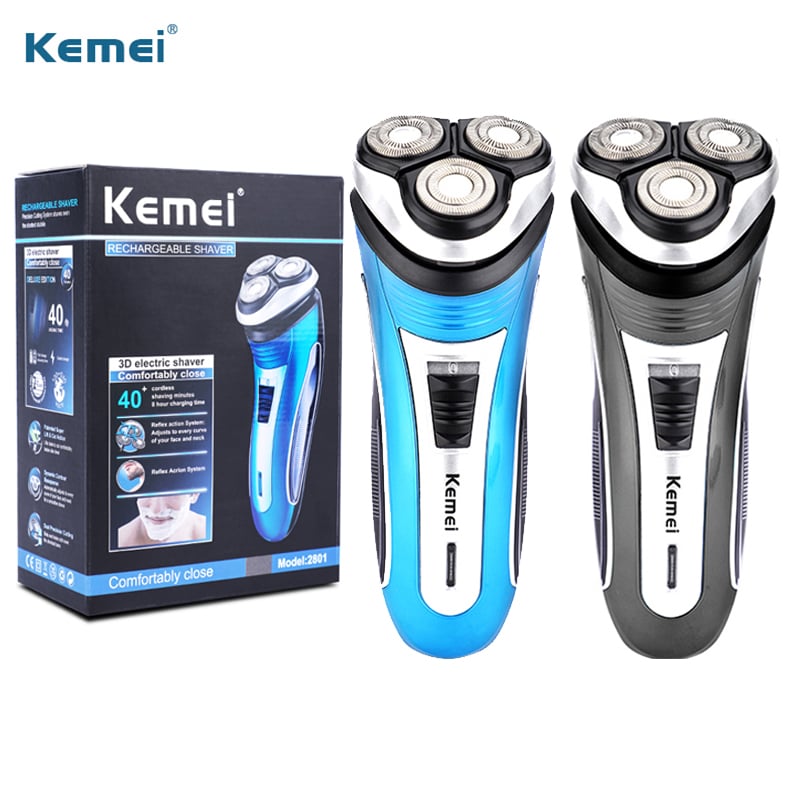 Kemei Men Electric Shaver Rechargeable Razor Beard Shaving Machine Trimmer Hair Cutter