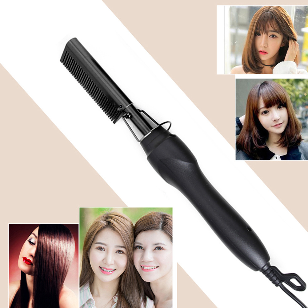 Electric Straight Hair Curling Comb Wet and Dry Dual-Use Copper Comb Wave Comb Household Curly Hair Straight Hair Comb Heating