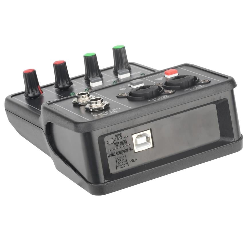TEYUN Q12 Universal Professional Audio Interface Sound Card Computer Electric Guitar Studio Singing Q12 Audio Equipment