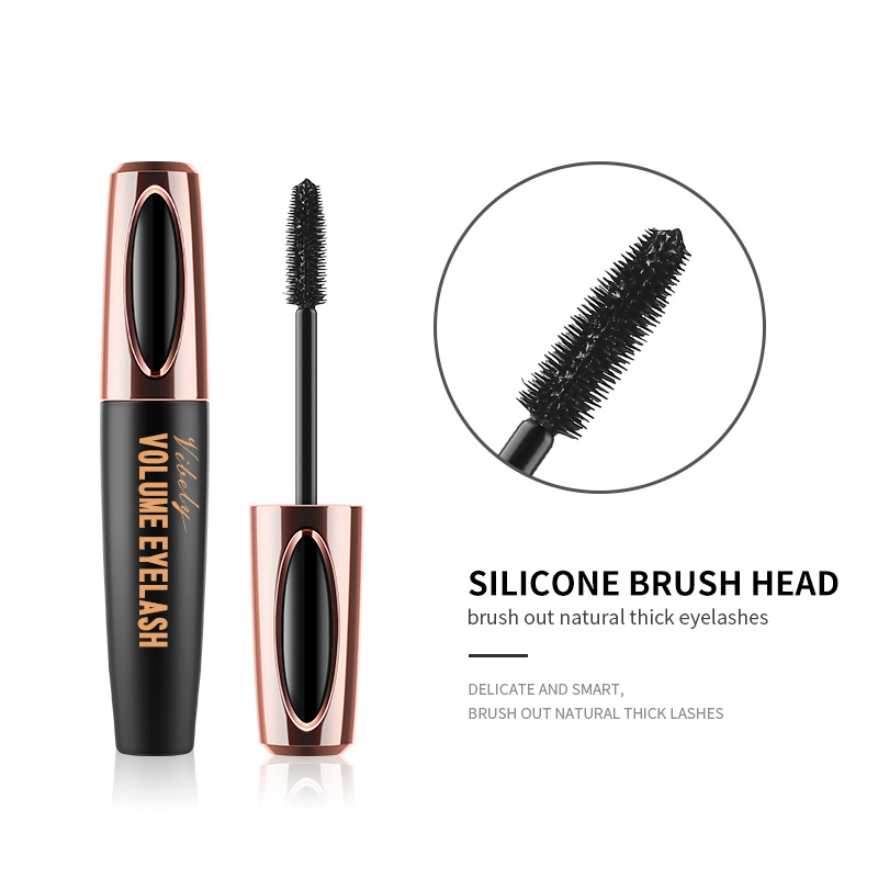 Waterproof mascara will last for a long time Makeup Eye black cross-border super long thin brush head curly