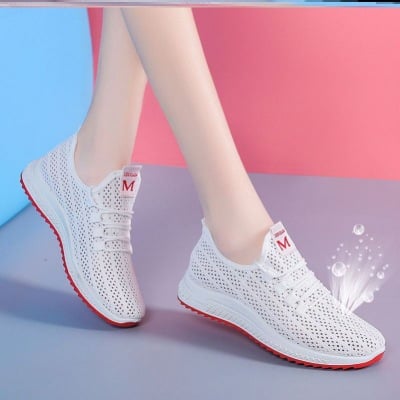 Spring and Summer Sports Shoes for Female Students Korean Version Air-permeable Running Shoes for Students