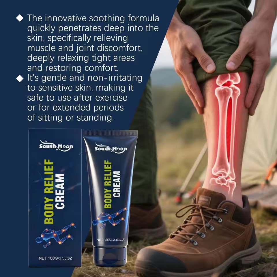 Body Relief Cream for Joint Bone Reduce Discomfort Relieve Fatigue Relieve Muscle Pain Body Massage Cream