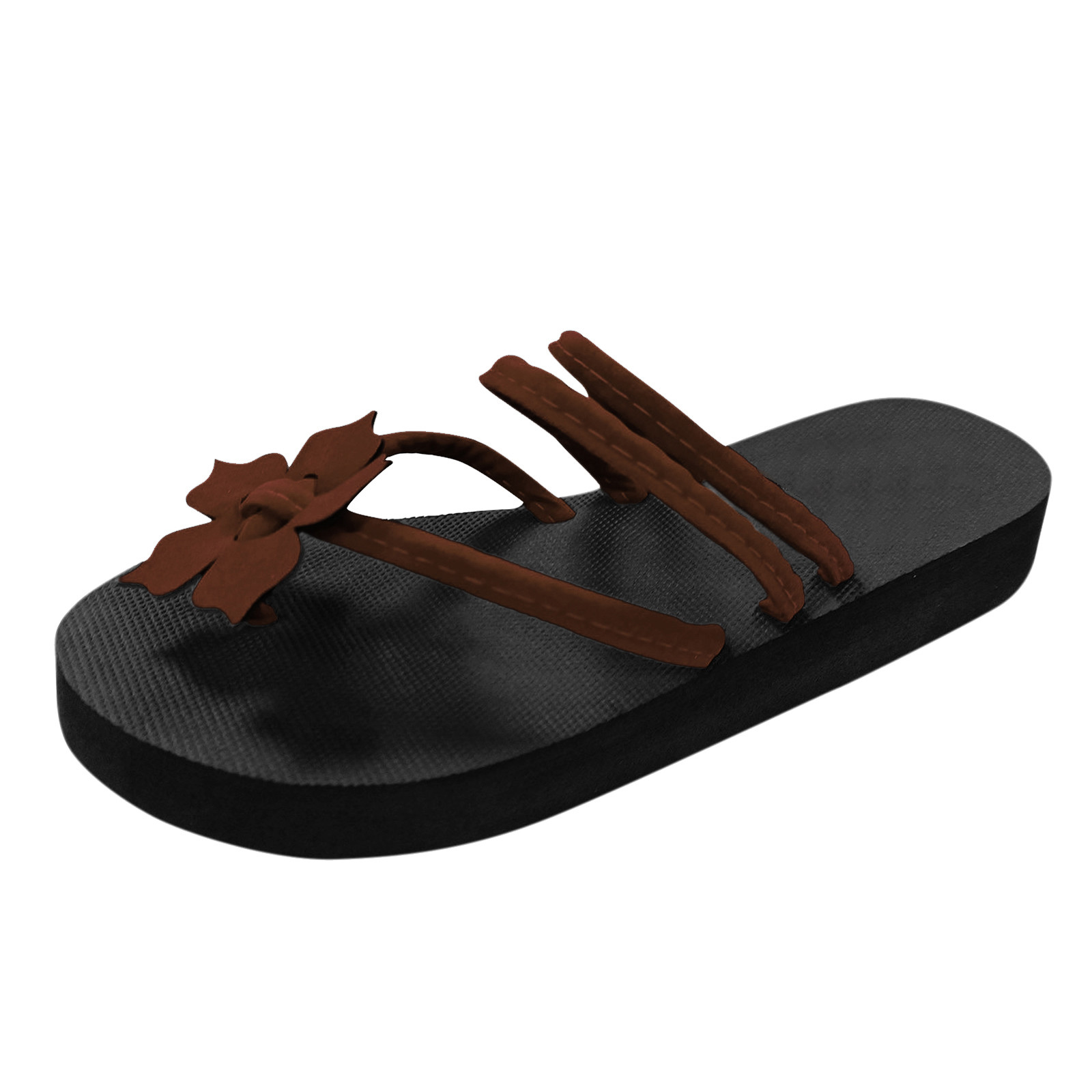 Summer Outdoor Beach Slippers Women Flip Flops Flower Sandals Fashion Flat Open Toe Slippers Casual Bathroom Beach Slippers