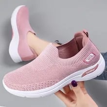 Fashion Women Running Flats Breathable Casual Outdoor Light Weight Sports Shoes Walking Sneakers Spring Fashion