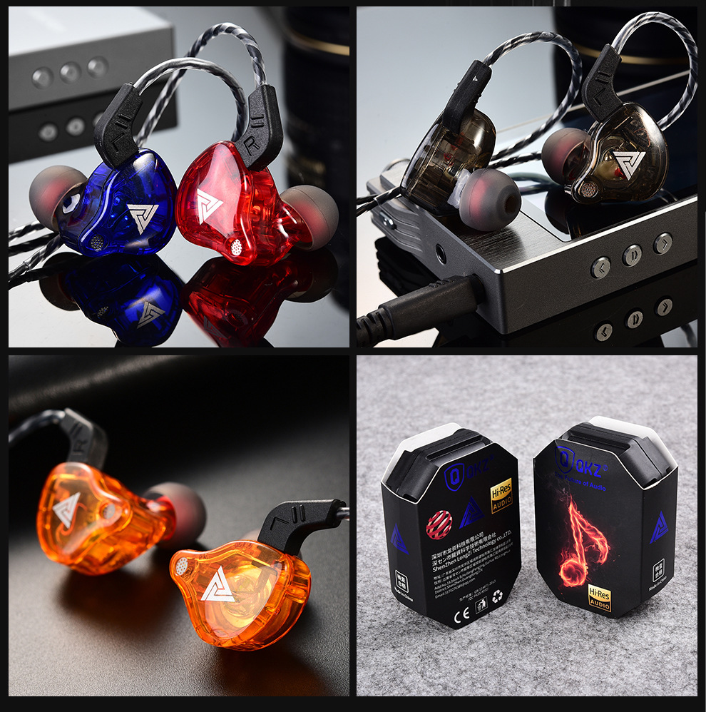 New In-Ear Headphones HIFI Bass Earbuds Headphones Game Sports Monitor Noise Cancelling Universal Headphones