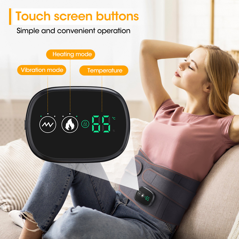 New electric heating massage belt protection mugwort red light heating belt large capacity battery abdomen warming palace treasu