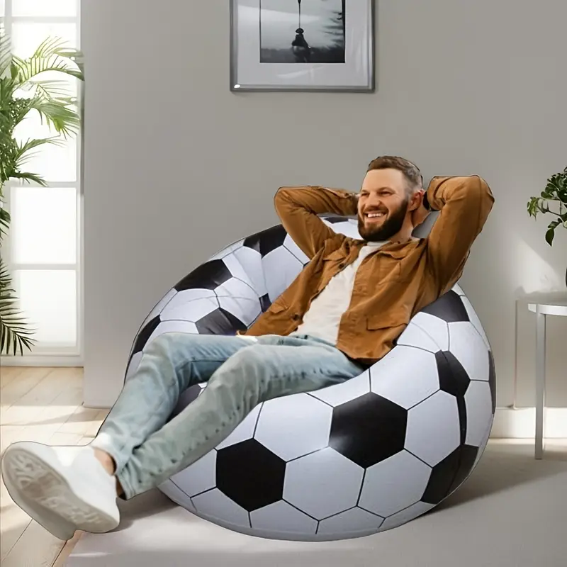 Inflatable football sofa