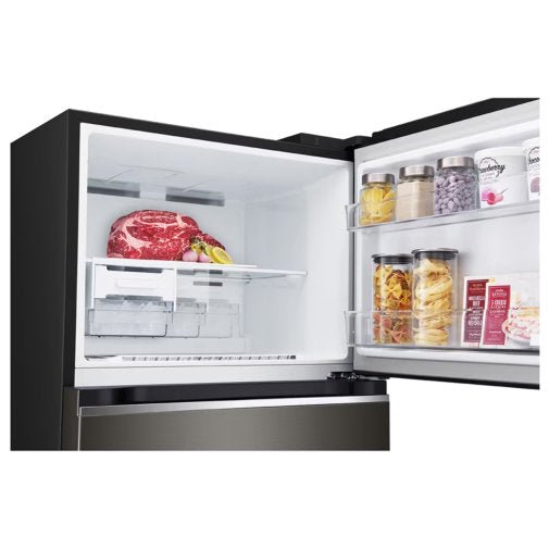 LG GN-B392PXGB 395L TOP FREEZER FRIDGE - BLACK