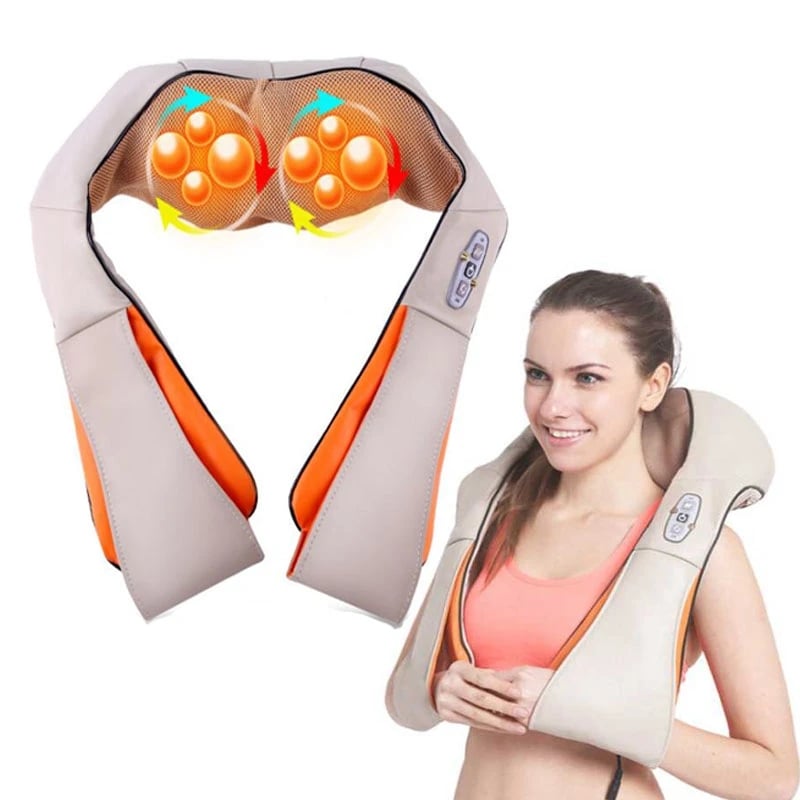 Massage Belt infrared kneading instrument U Shape celulitis Slimming Neck Shoulder Body Massager back vibrator electric Shiatsu