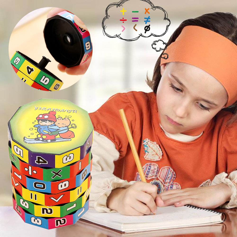Children Montessori Games Mathematics Numbers Magic Cube Toy Puzzle Game Kids Learning Education Math Toy Fun Calculate Game