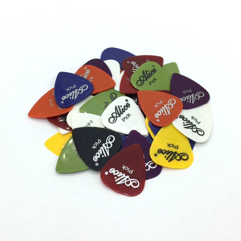 50Pcs/Set Electric Guitar Pick Acoustic Music Picks Plectrum 0.58/0.71/0.81/0.96/1.20/1.50mm Thickness Guitar Accessories GYH