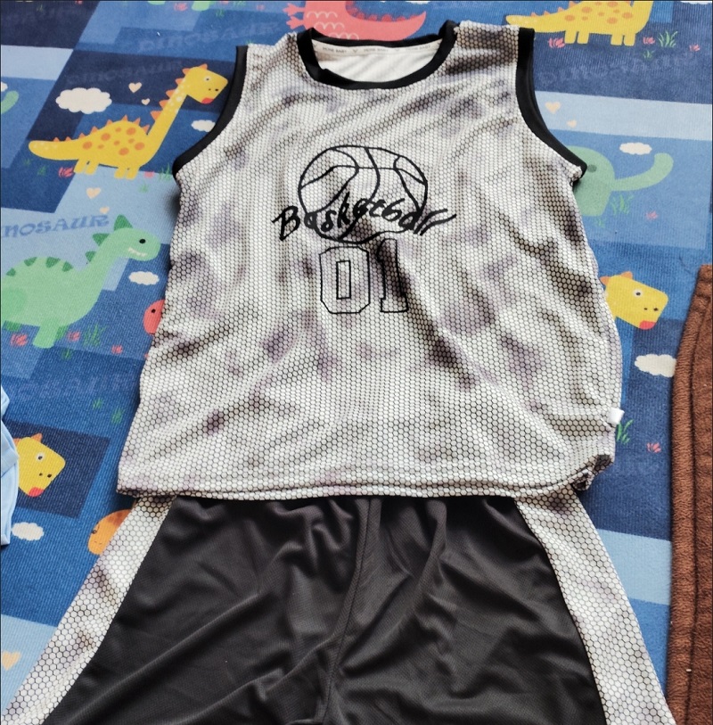 Children Sets Kids Clothes Boys Vest Suit Summer Children's Clothing T-Shirts Shorts Tank Top Sleeveless Basketball clothes