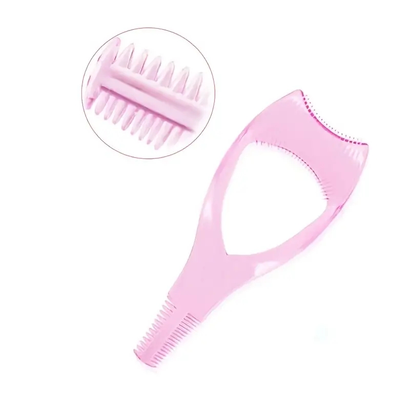 1pc 3 in 1 Eyelash Curler Plastic Mascara Guide Applicator Mascara Eyelash Brush Curler Lash Comb Novelty Multifunction Cosmetic