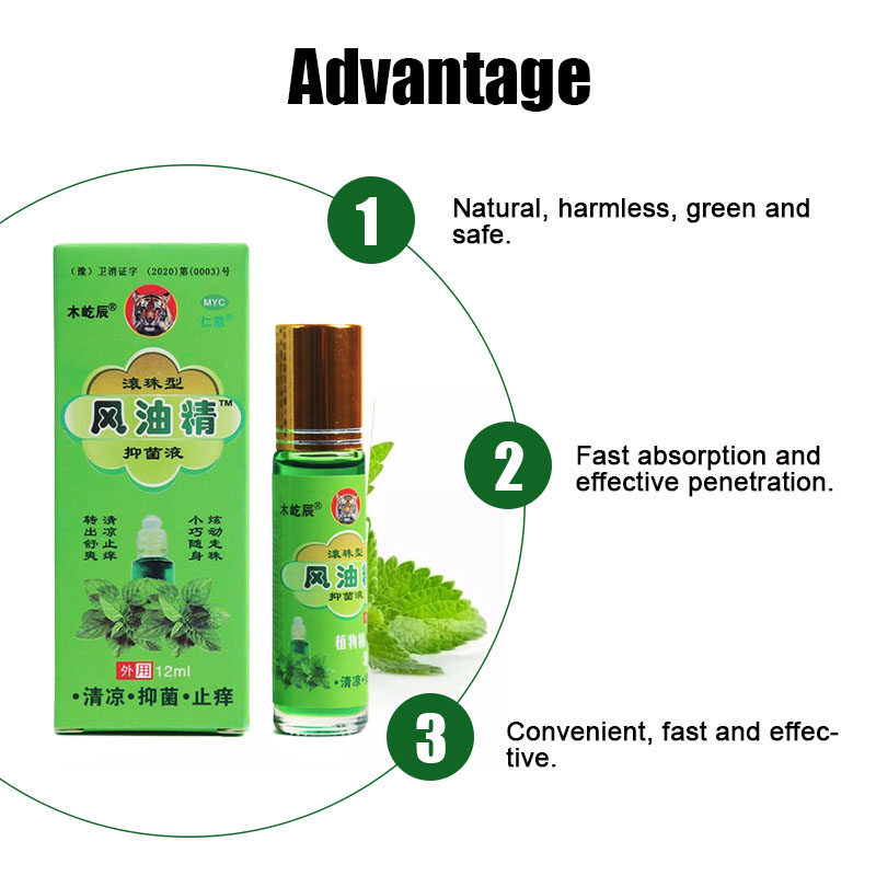 12ml Tiger Balm Original Refreshing Oil Natural Medicinal for Pain Releif Headache Dizziness Abdominal Rheumatism Pain Oil