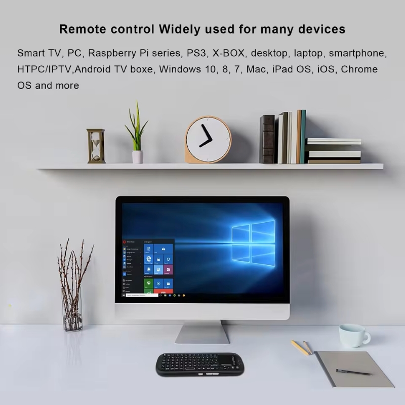 iPazzPort Mini Bluetooth＆ 2.4GHz Wireless Keyboard with Touchpad MouseCombo for Android TV Box/PC/Tablet/PS4/Raspberry Pi 3/HTPC