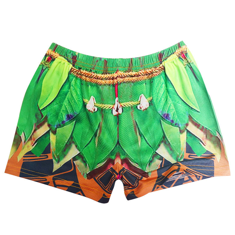 Children's Ocean Boys Children's Swimsuit Short Sleeve Moana Cosplay Maui Shirt Shorts Pants