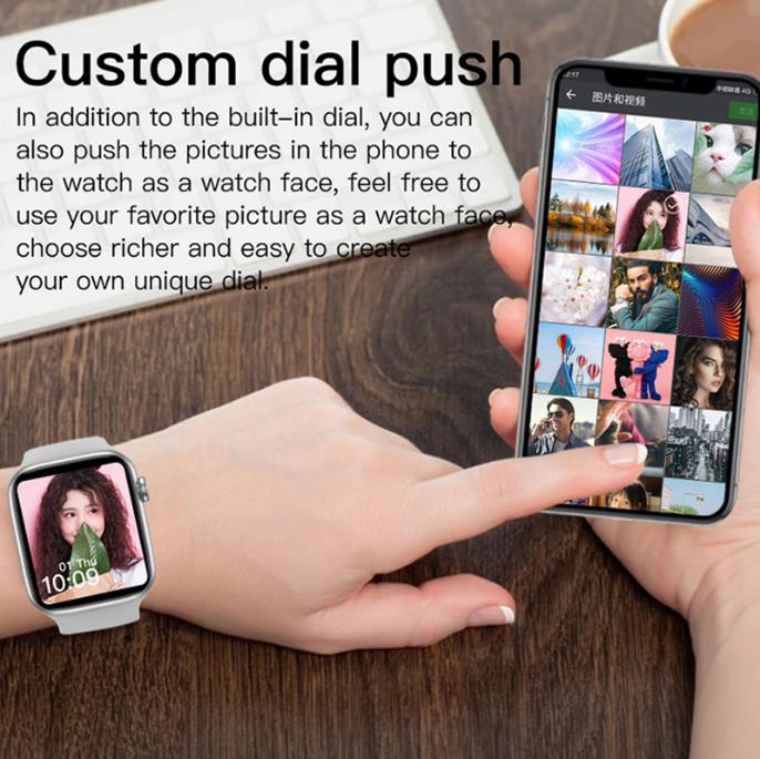 T500 Smart Watch Bluetooth Call Fitness Tracker Heart Rate Full Touch Smartwatch Music Control for Men Women