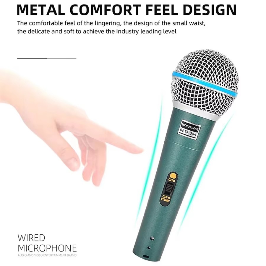 Wired Professional Condenser Microphone Mic For PC Karaoke Machine System Sound Room Gaming Gamer Audio Sing Live Streaming Kits