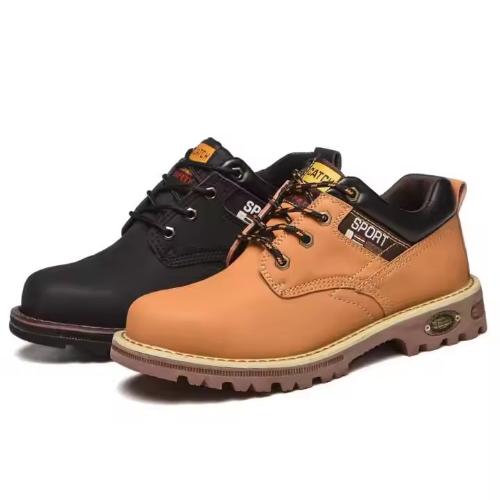 Fashion low cut steel toe protective safety shoes Men's work lacks boots Waterproof safety shoes